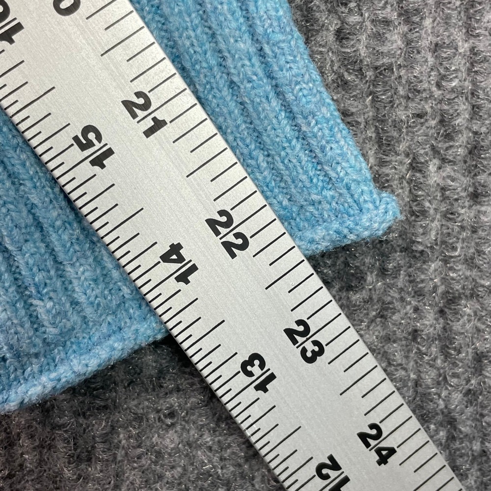 American Eagle Sweater Womens Small Blue Purple Floral Crewneck Pullover Knit - Picture 5 of 9